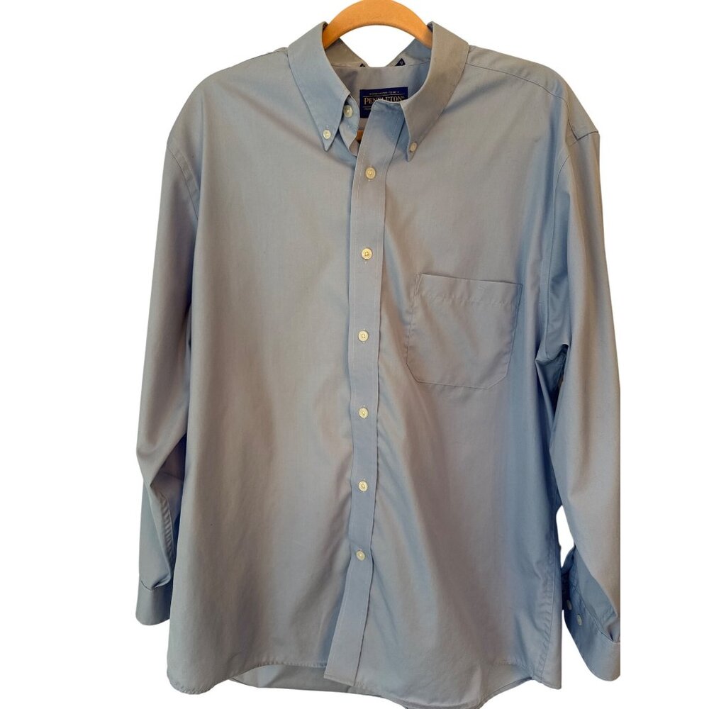 Pendleton Metro Button Down Shirt Large Light Blu… - image 1